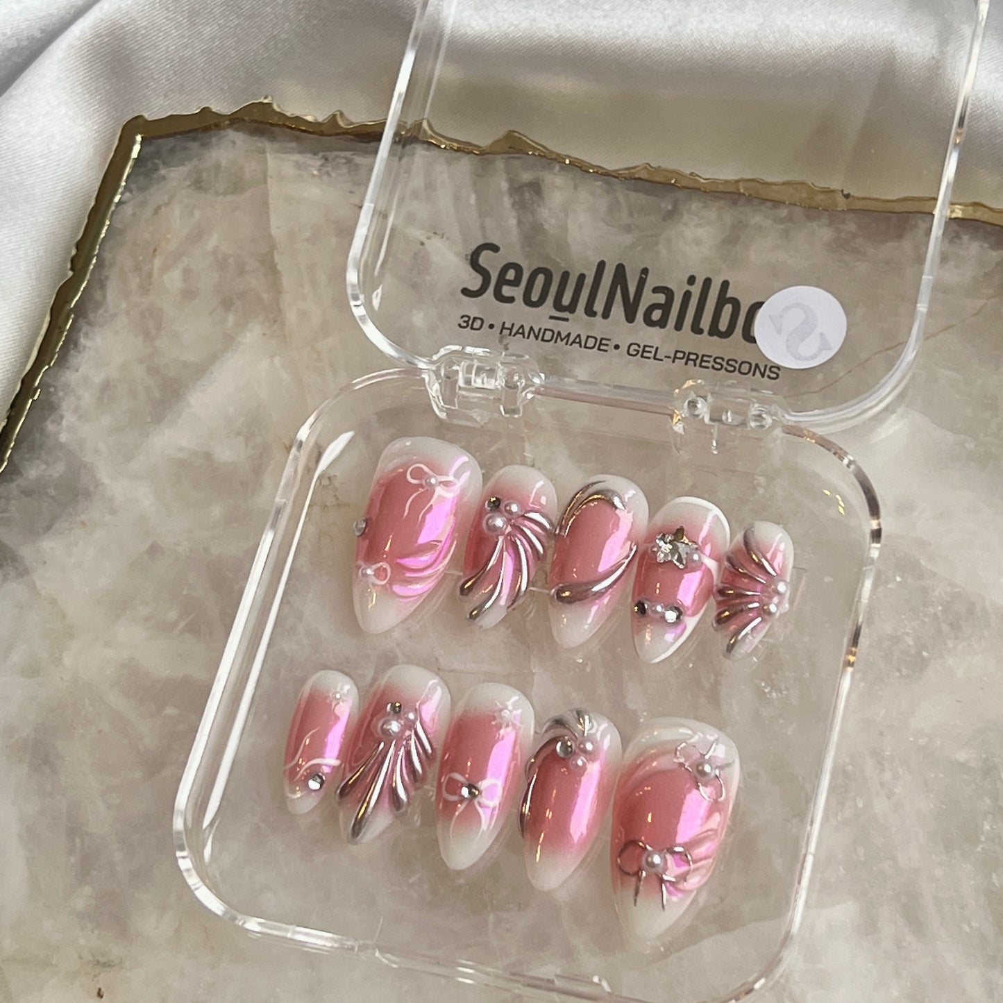 Pink Aurora – 3D Luxe Nails